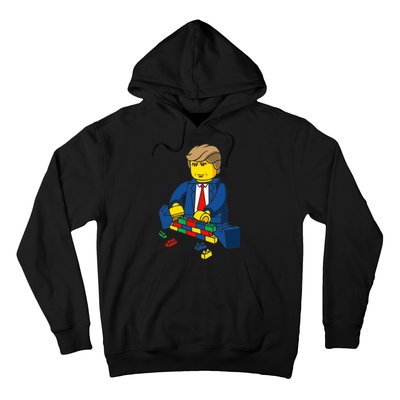 Donald Trump Building a Wall out of Toys Hoodie