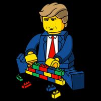 Donald Trump Building a Wall out of Toys Sweatshirt