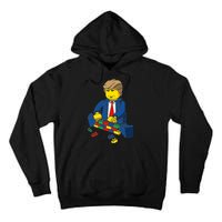 Donald Trump Building a Wall out of Toys Tall Hoodie