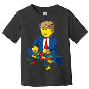 Donald Trump Building a Wall out of Toys Toddler T-Shirt