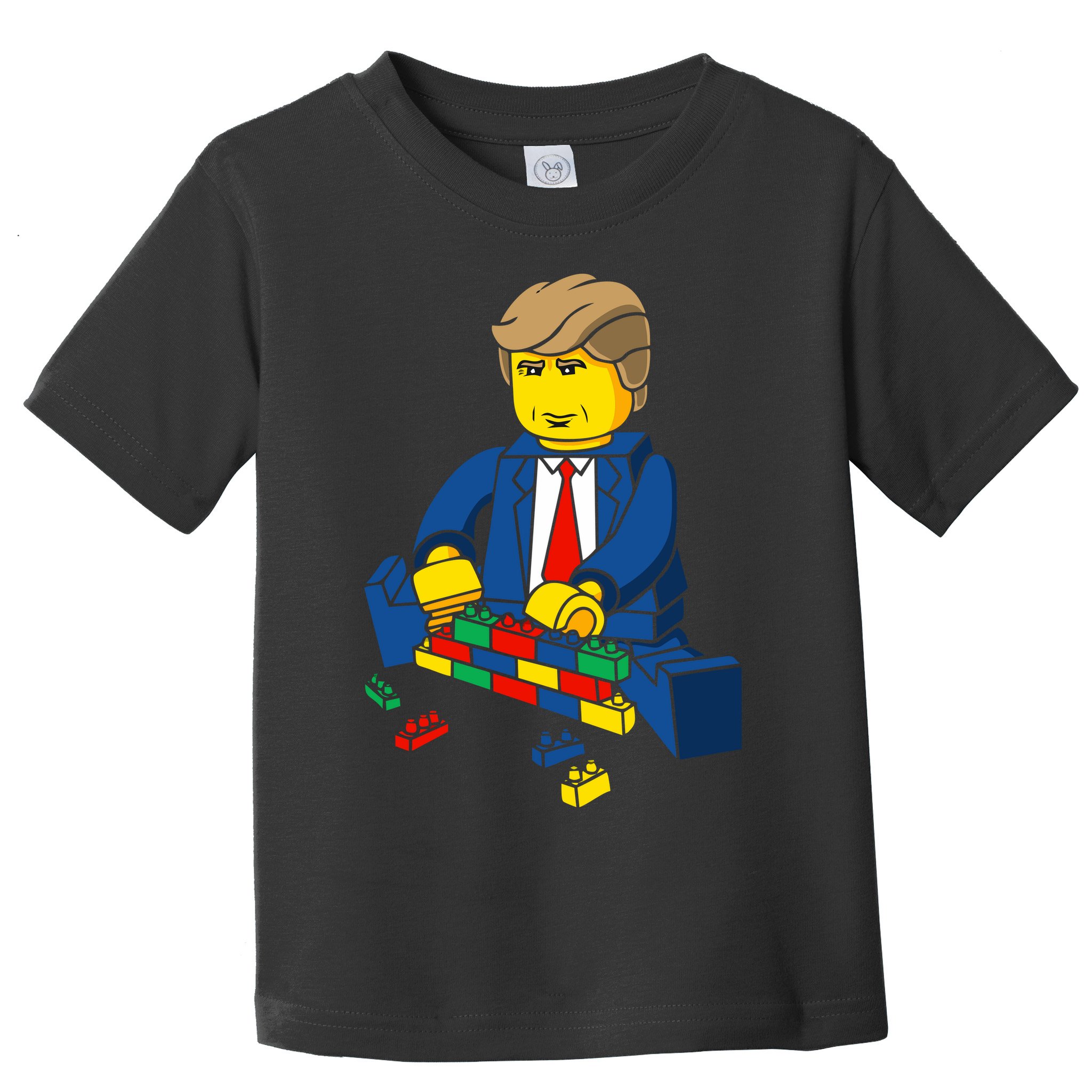 Donald Trump Building a Wall out of Toys Toddler T-Shirt