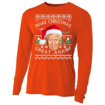 Donald Trump Christmas Cooling Performance Long Sleeve Crew