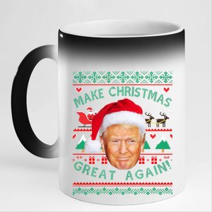 Donald Trump Christmas 11oz Black Color Changing Mug