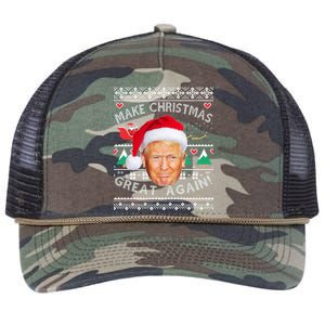 Donald Trump Christmas Retro Rope Trucker Hat Cap