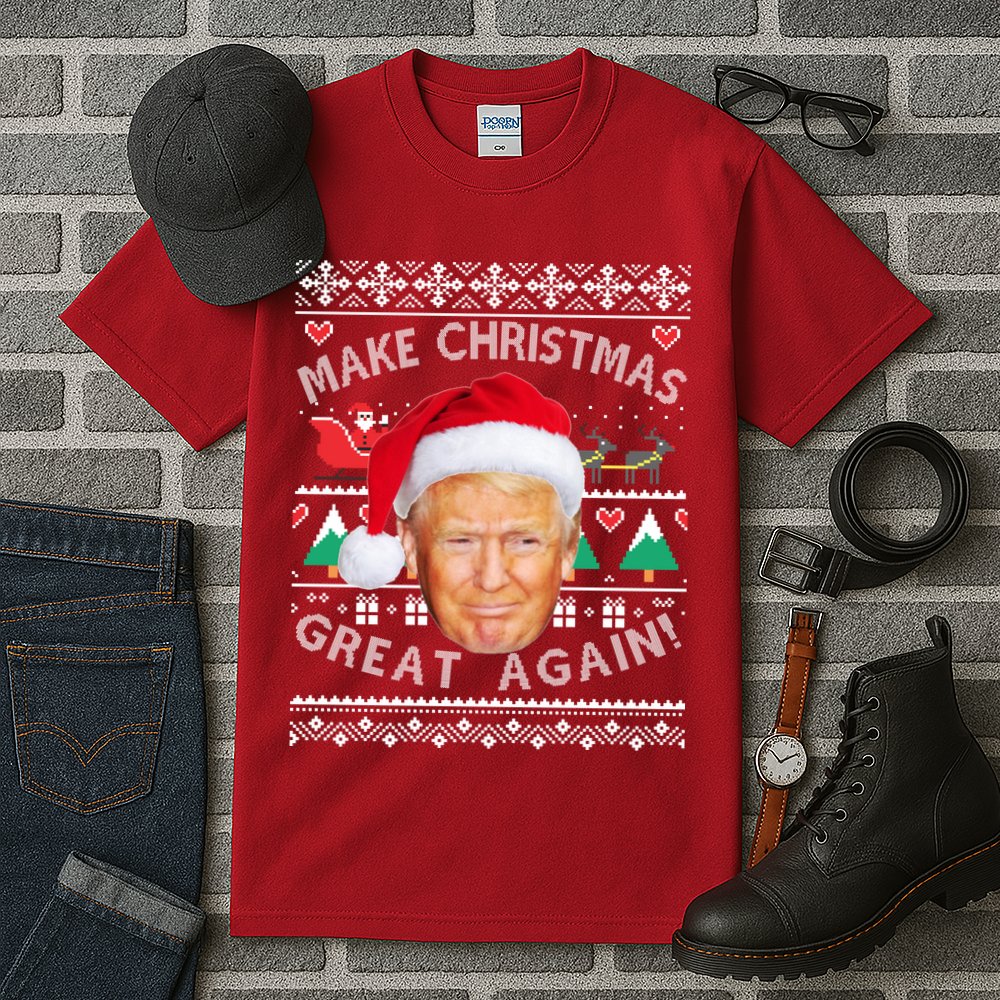 Donald Trump Christmas Tall T-Shirt