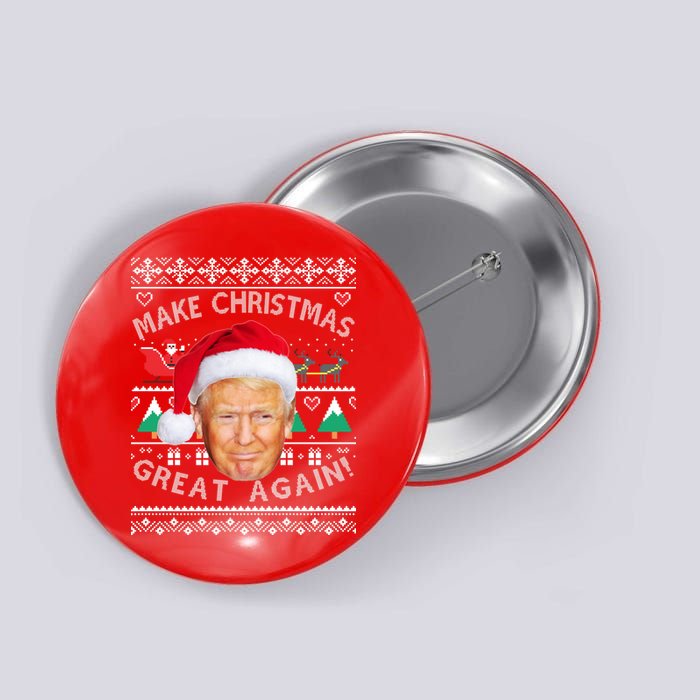 Donald Trump Christmas Button