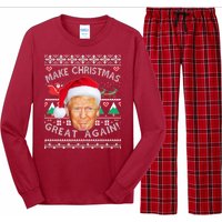 Donald Trump Christmas Long Sleeve Pajama Set