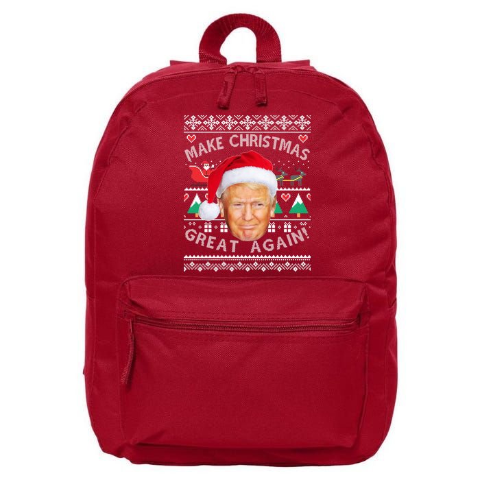 Donald Trump Christmas 16 in Basic Backpack