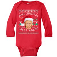 Donald Trump Christmas Baby Long Sleeve Bodysuit