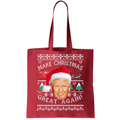 Donald Trump Christmas Tote Bag