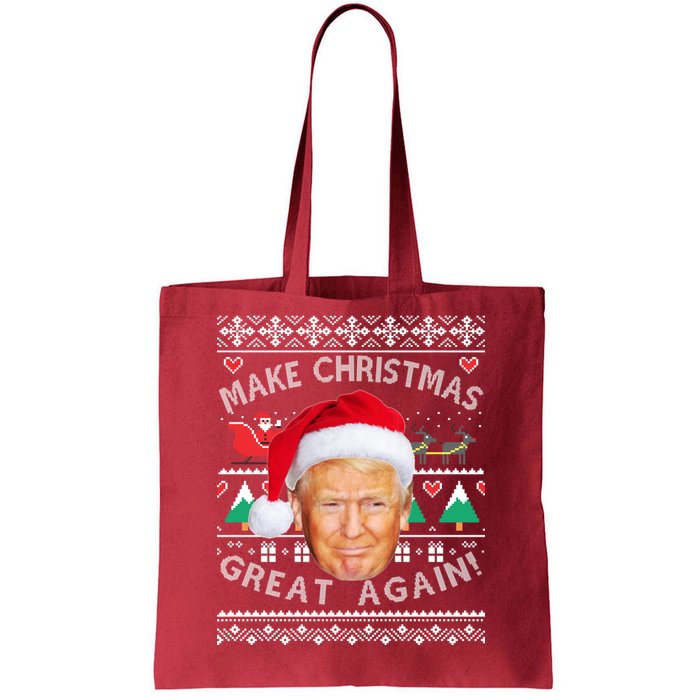 Donald Trump Christmas Tote Bag