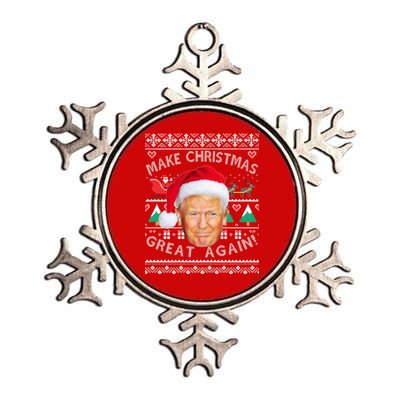 Donald Trump Christmas Metallic Star Ornament