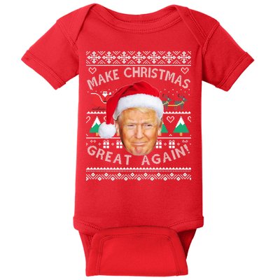 Donald Trump Christmas Baby Bodysuit