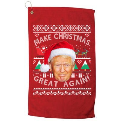 Donald Trump Christmas Golf Towel
