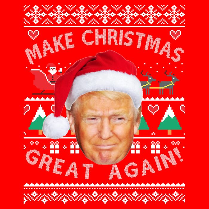 Donald Trump Christmas Visor