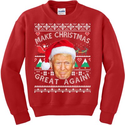 Donald Trump Christmas Kids Sweatshirt