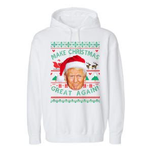 Donald Trump Christmas Garment-Dyed Fleece Hoodie