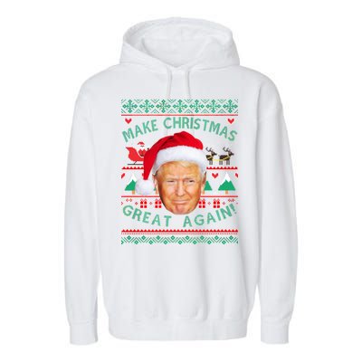 Donald Trump Christmas Garment-Dyed Fleece Hoodie