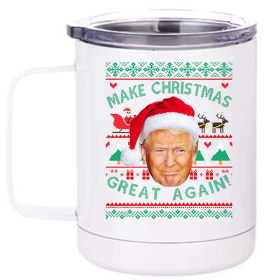 Donald Trump Christmas 12 oz Stainless Steel Tumbler Cup