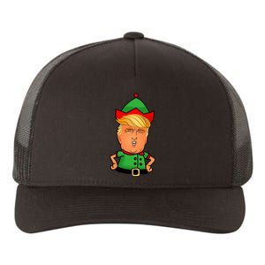 Donald Trump Christmas Elf Yupoong Adult 5-Panel Trucker Hat