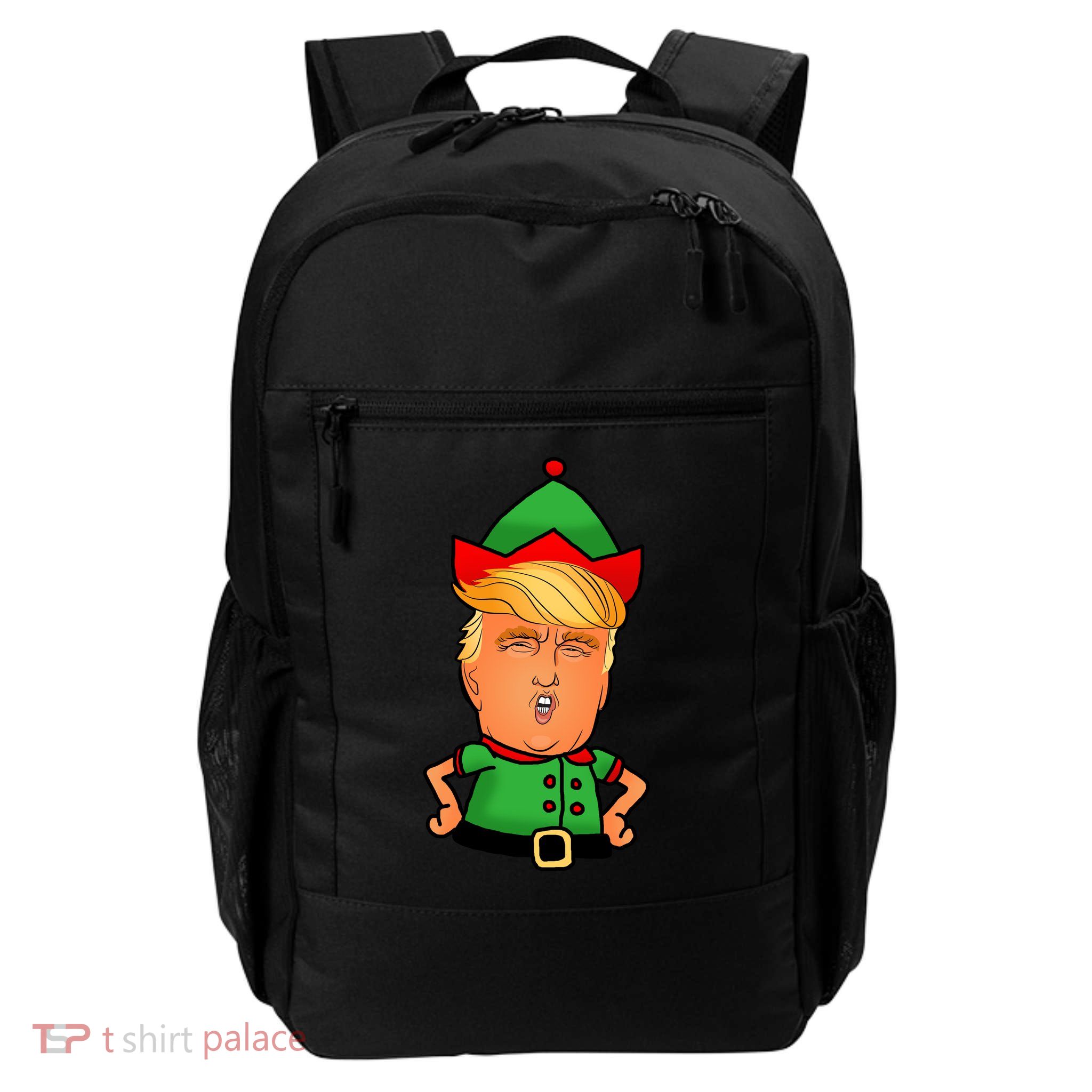 Donald Trump Christmas Elf Backpack