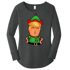 Donald Trump Christmas Elf Women's Perfect Tri Tunic Long Sleeve Shirt