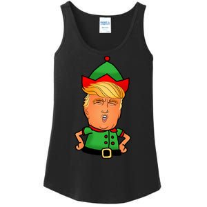 Donald Trump Christmas Elf Ladies Essential Tank