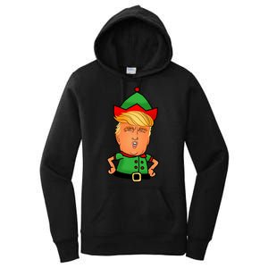 Donald Trump Christmas Elf Women's Pullover Hoodie