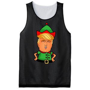 Donald Trump Christmas Elf Mesh Reversible Basketball Jersey Tank