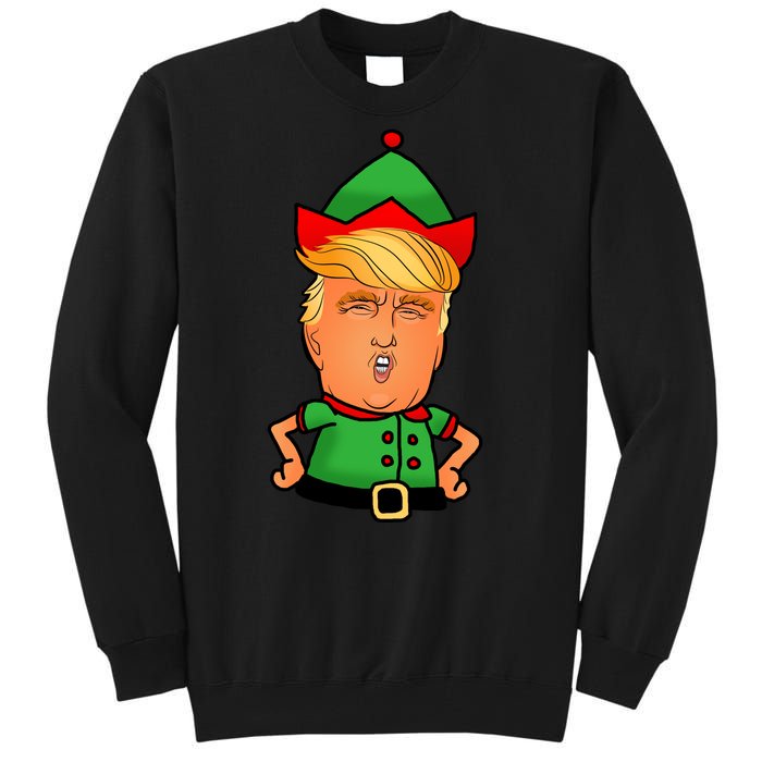 Donald Trump Christmas Elf Tall Sweatshirt