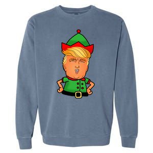 Donald Trump Christmas Elf Garment-Dyed Sweatshirt