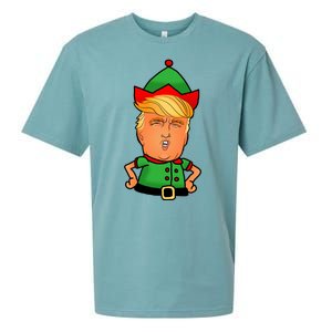 Donald Trump Christmas Elf Sueded Cloud Jersey T-Shirt