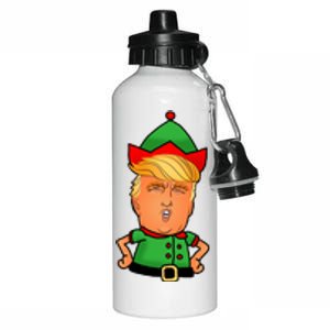 Donald Trump Christmas Elf Aluminum Water Bottle