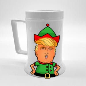 Donald Trump Christmas Elf Beer Stein