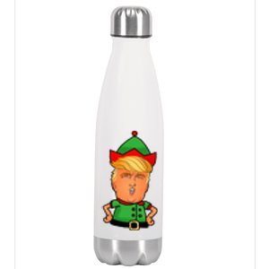 Donald Trump Christmas Elf Stainless Steel Insulated Water Bottle