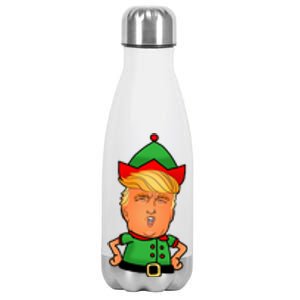 Donald Trump Christmas Elf Stainless Steel Insulated Water Bottle