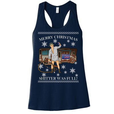 Donald Trump Cousin Eddie Shitter Was Full Women's Racerback Tank