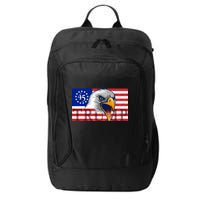 Donald Trump Eagle Betsy Ross Flag City Backpack