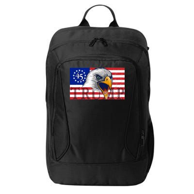 Donald Trump Eagle Betsy Ross Flag City Backpack