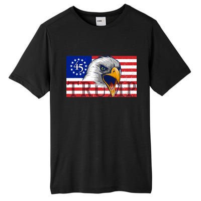 Donald Trump Eagle Betsy Ross Flag Tall Fusion ChromaSoft Performance T-Shirt