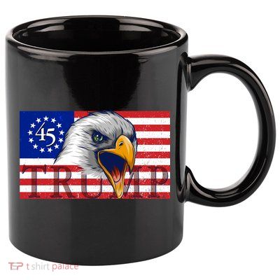 Donald Trump Eagle Betsy Ross Flag 11oz C Handle Ceramic Mug