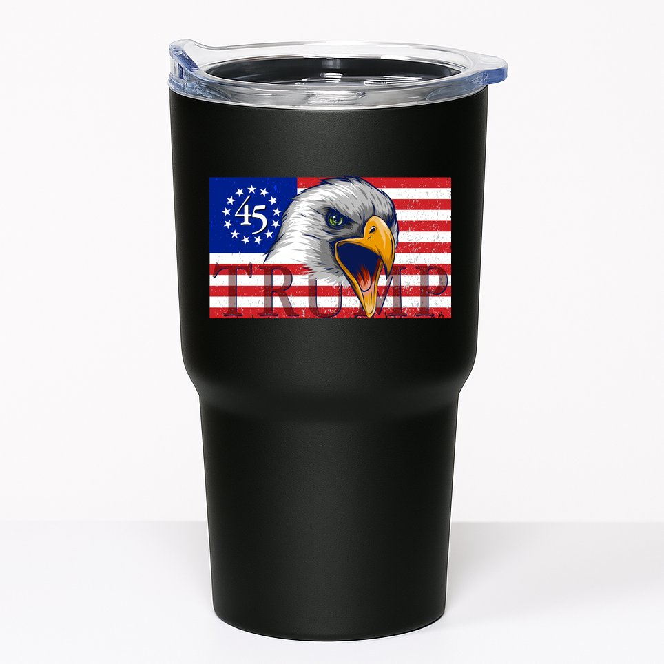 Donald Trump Eagle Betsy Ross Flag Tumbler