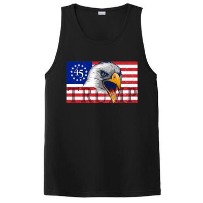 Donald Trump Eagle Betsy Ross Flag PosiCharge Competitor Tank