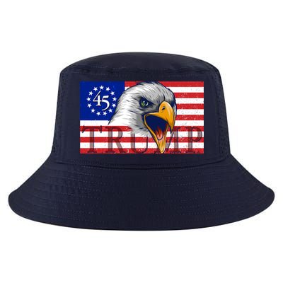 Donald Trump Eagle Betsy Ross Flag Cool Comfort Performance Bucket Hat
