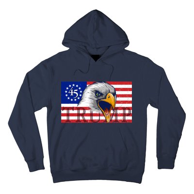 Donald Trump Eagle Betsy Ross Flag Hoodie