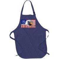 Donald Trump Eagle Betsy Ross Flag Full-Length Apron With Pockets