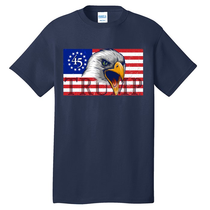 Donald Trump Eagle Betsy Ross Flag Tall T-Shirt