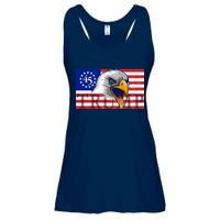 Donald Trump Eagle Betsy Ross Flag Ladies Essential Flowy Tank