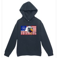 Donald Trump Eagle Betsy Ross Flag Urban Pullover Hoodie