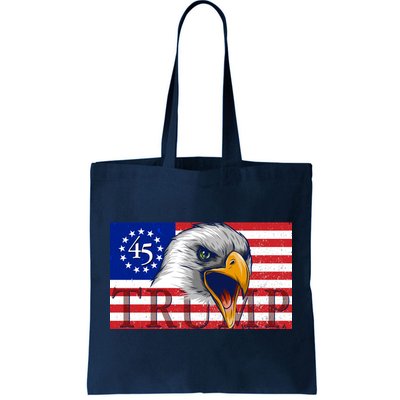 Donald Trump Eagle Betsy Ross Flag Tote Bag